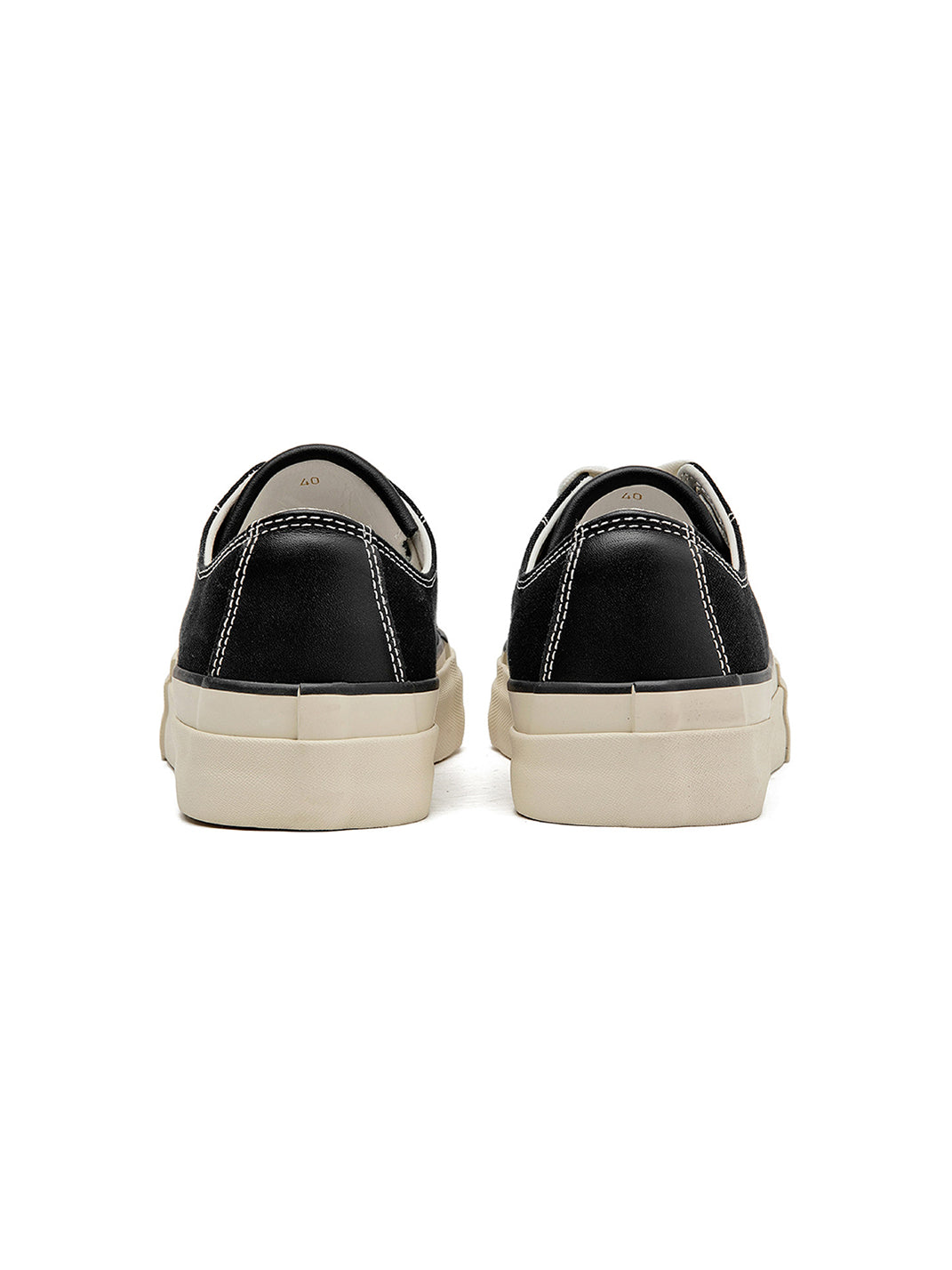 Cork-Midsole Platform Canvas Sneakers
