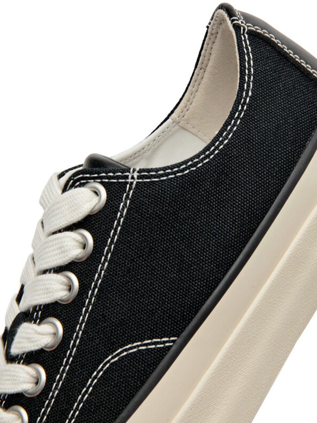 Cork-Midsole Platform Canvas Sneakers