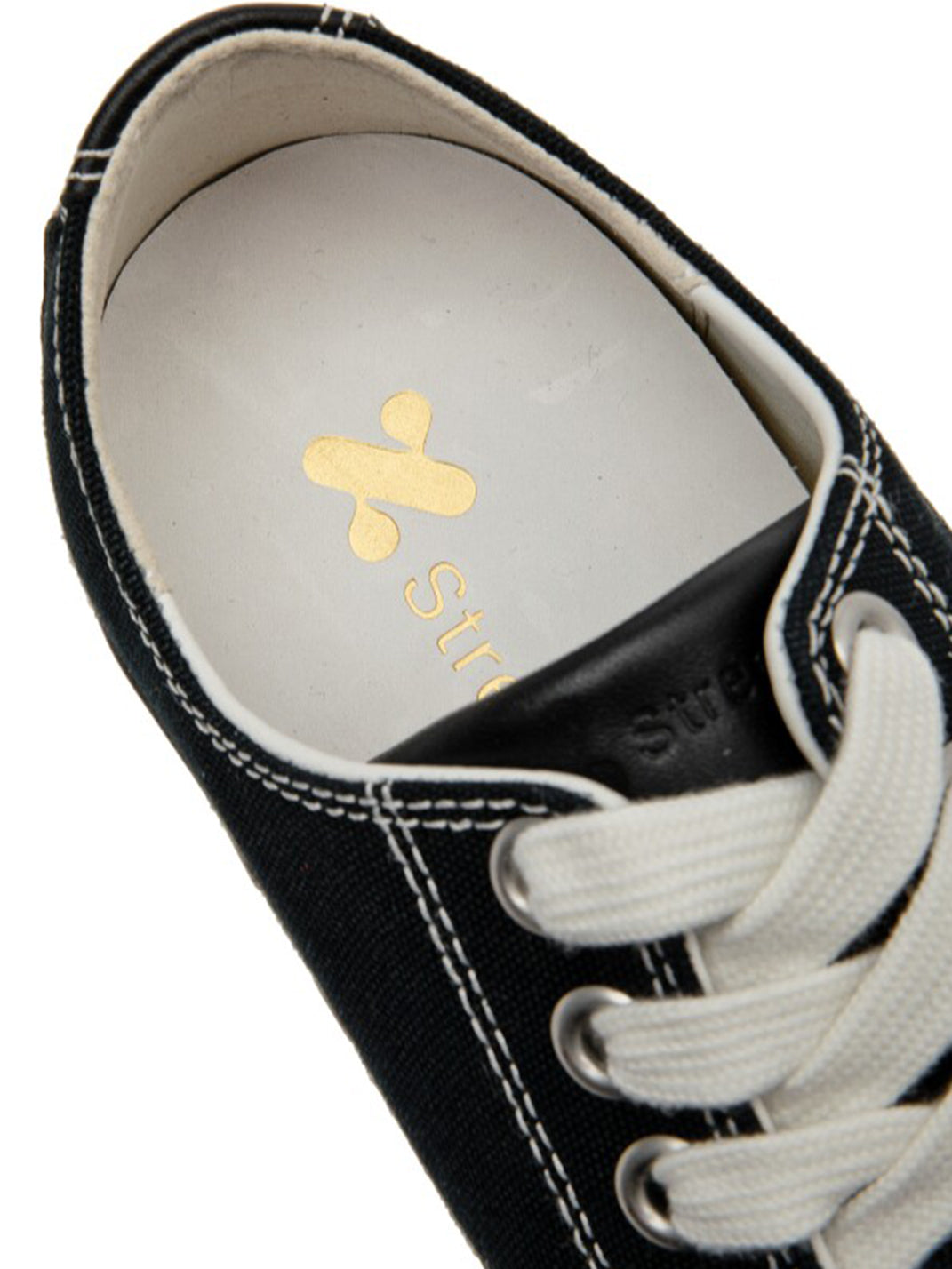Cork-Midsole Platform Canvas Sneakers