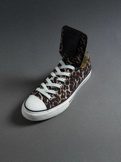 Spider-Tongue Animal-Print High-Low Sneakers
