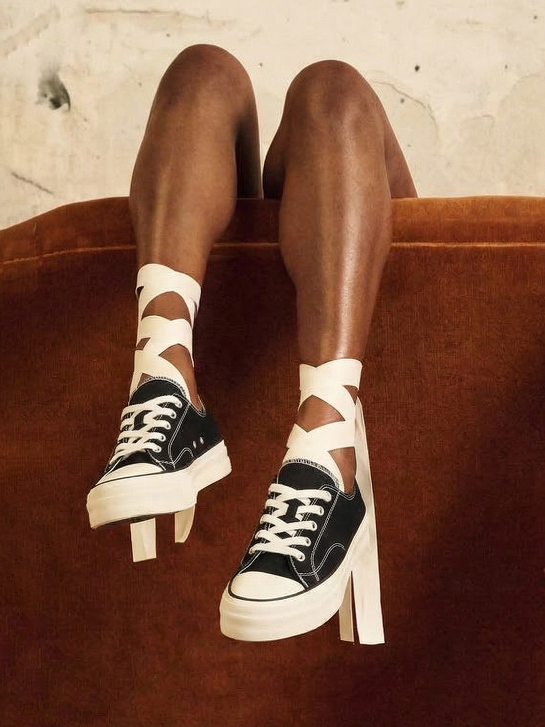 Vulcanized Canvas Platform Low-Top Sneakers
