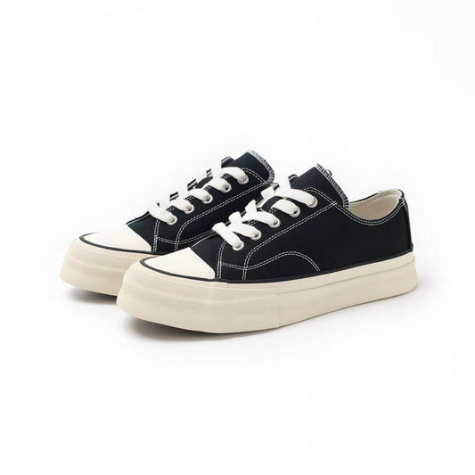 Vulcanized Canvas Platform Low-Top Sneakers